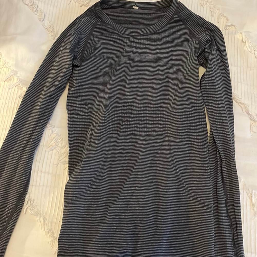 Swiftly Tech LS Black/Grey Striped